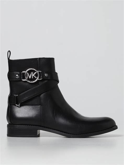 michael kors ankle boots with name on back|Michael Kors adjustable buckle boots.